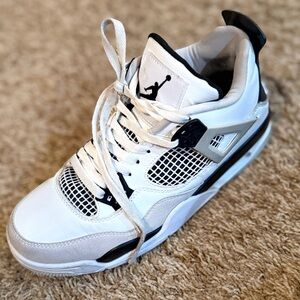 Jordan Kids White and Black Athletic Sneakers